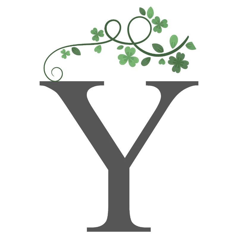 Y with shamrocks