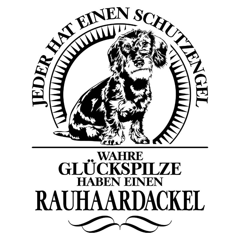 RAUHAARDACKEL Schutzengel Hunde Spruch Wilsigns