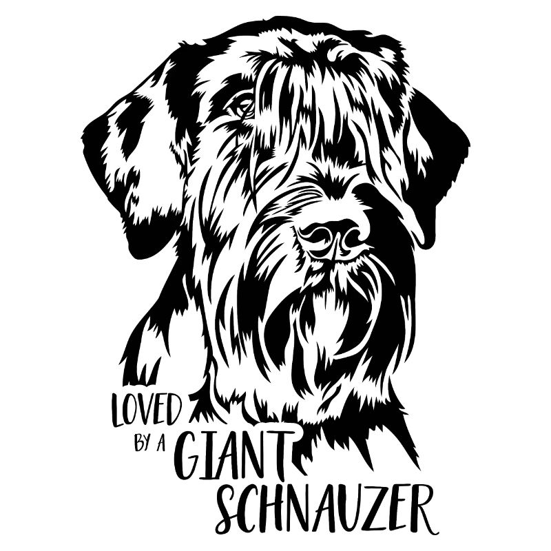 Aimé par un chien Schnauzer géant disant Wilsigns