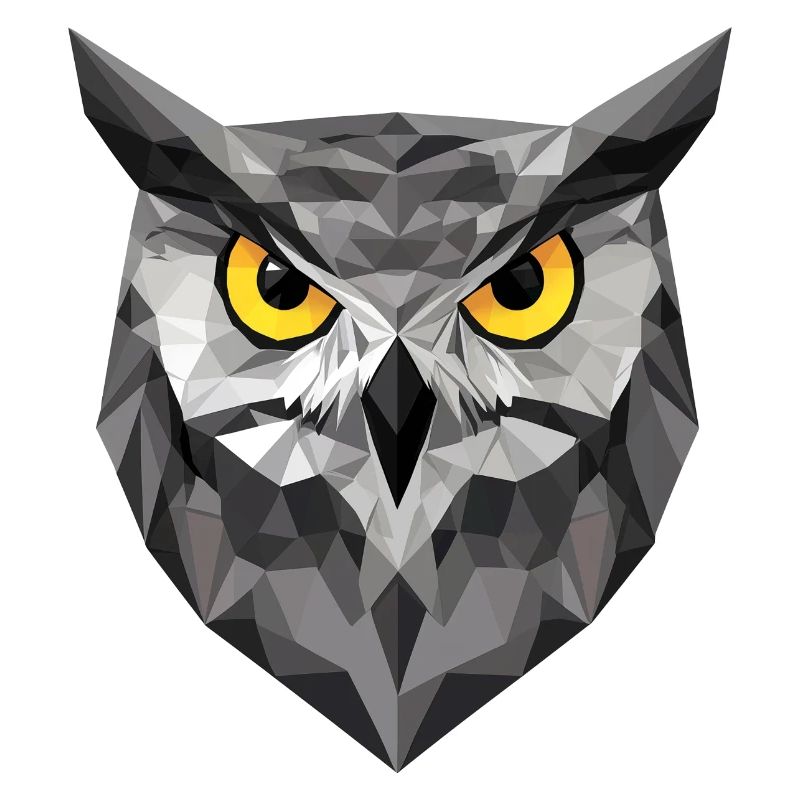 Low Poly Owl – un design moderne pour les petits malins