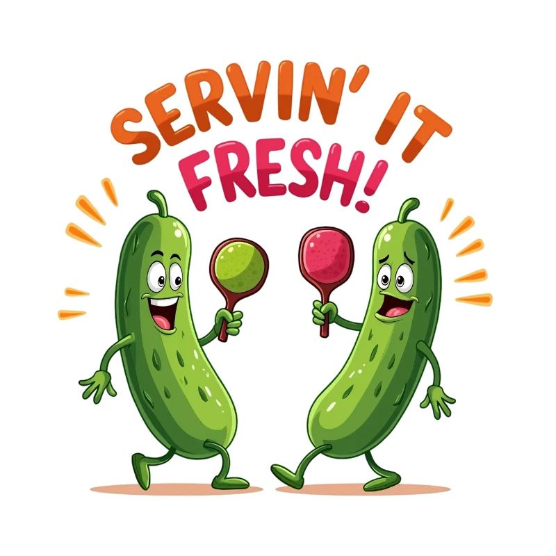 Servin' It Fresh Veggie Fun Dessin animé