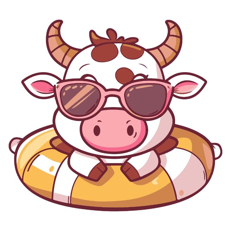 Vache Bande Dessinée Cool