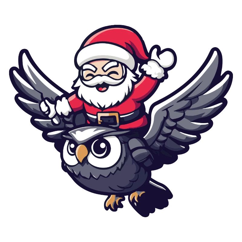 Eule Weihnachtsmann