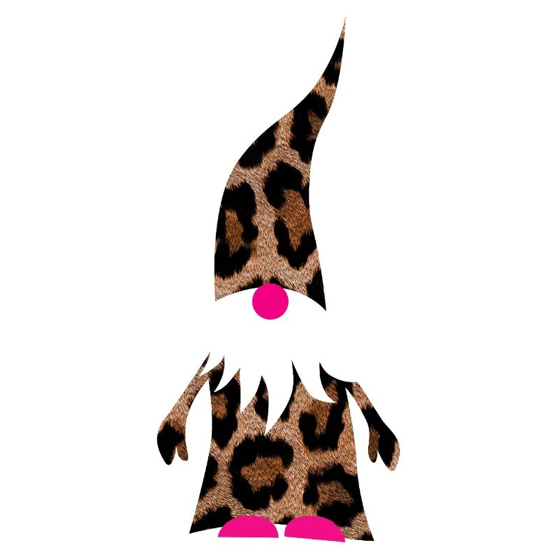 Gnome Pink Leopard Decoration Christmas Gift Idea
