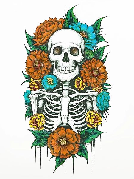 Floral Skeleton 2