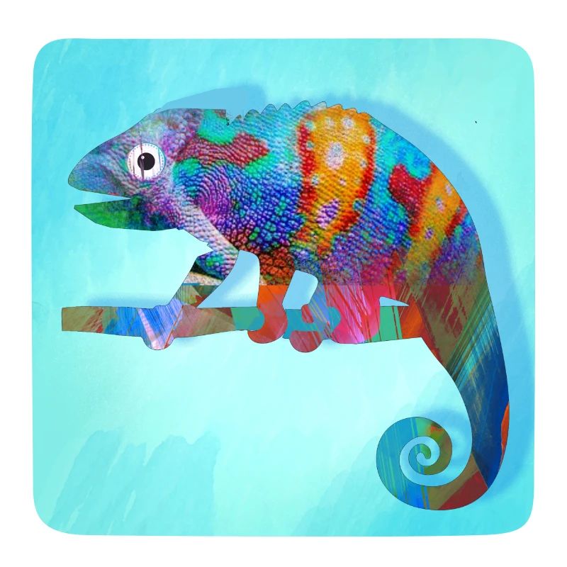 Chamäleon,mint,graffiti,camelion , illustration