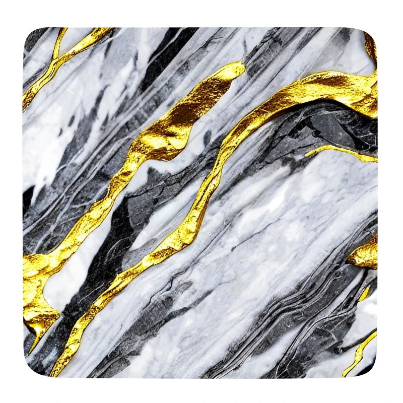 Marble gold structure