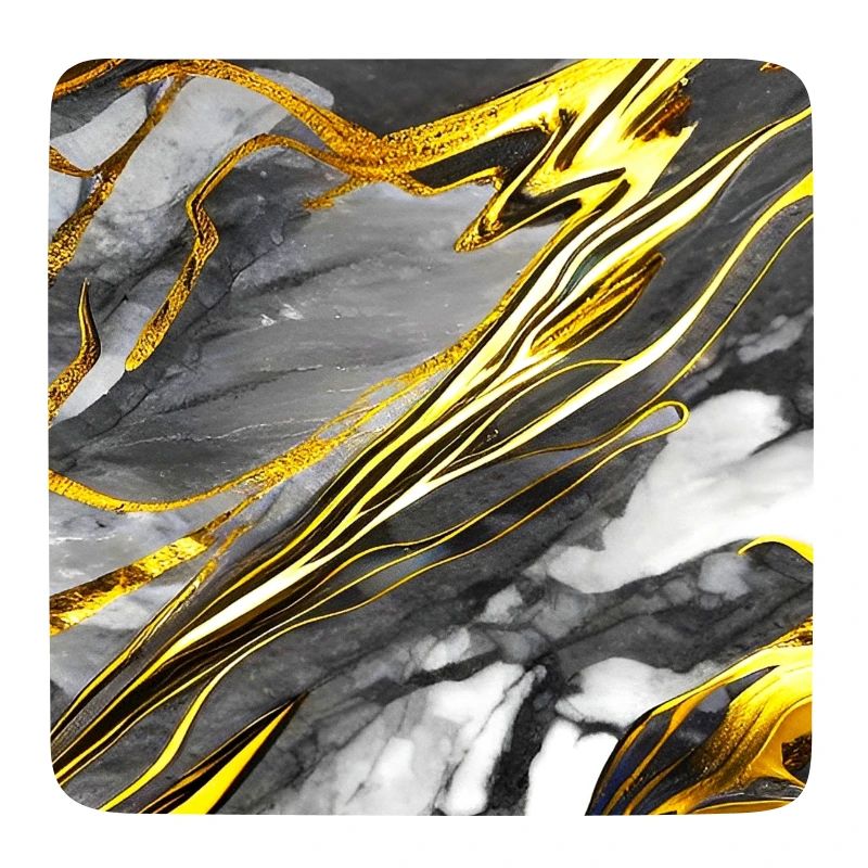 Marbre Texture Or Noir