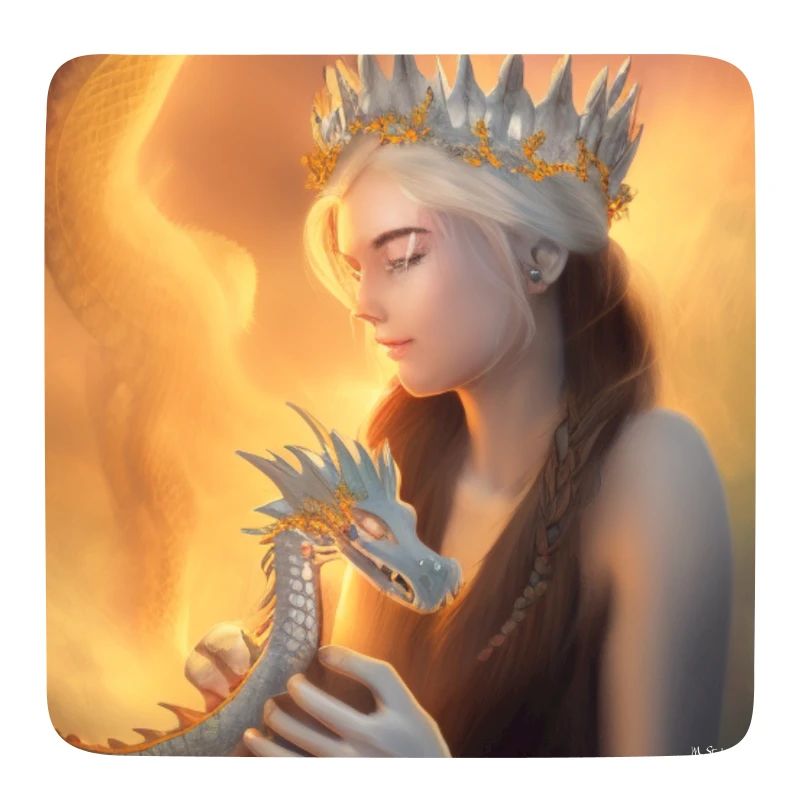 Dragon Queen avec bébé Firedragon