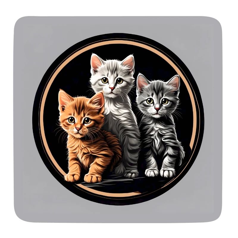 Trois chatons en cercle