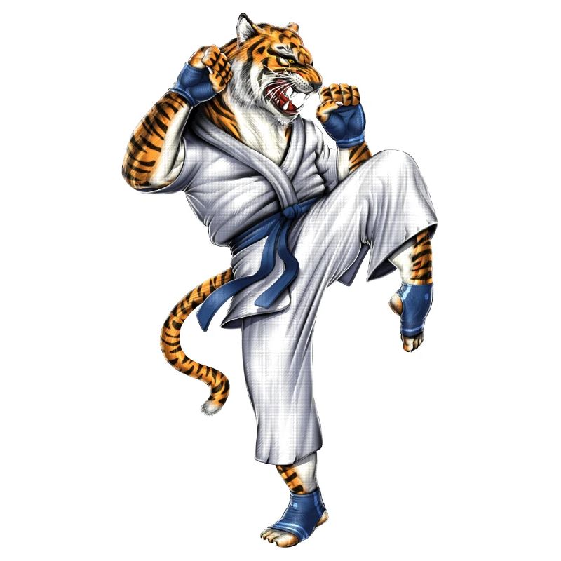 Kampfkunst-Tiger