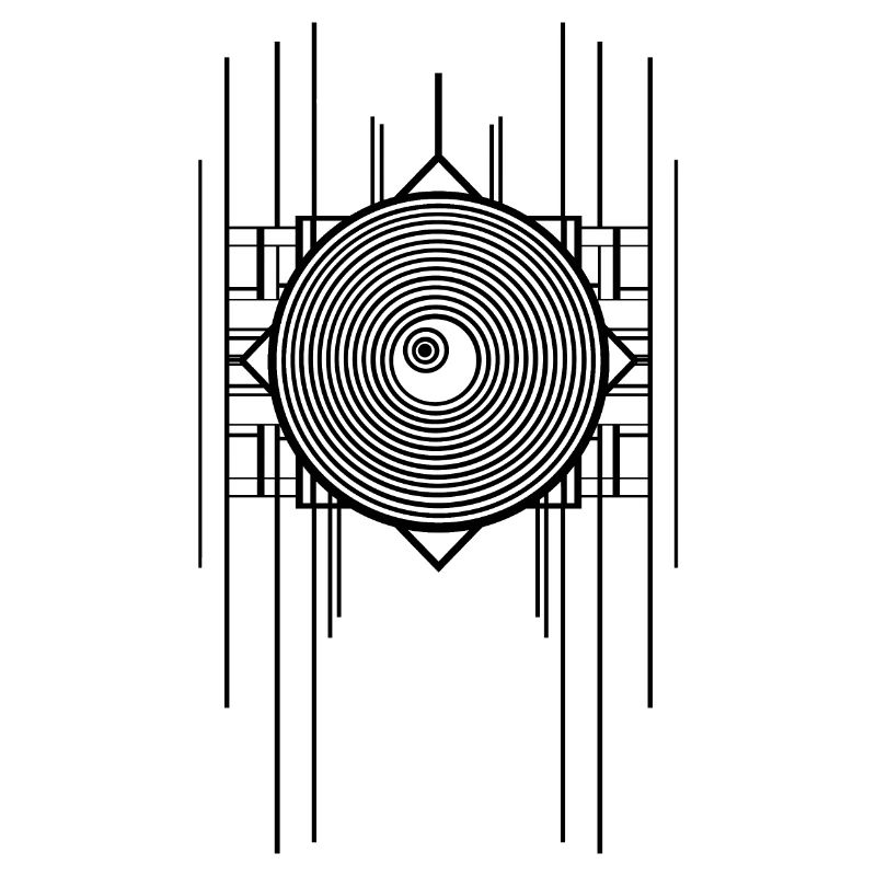 Conception abstraite de l’art Deco Ringl