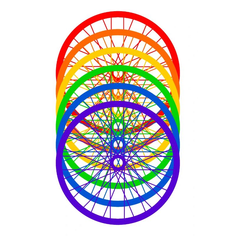 Fahrrad Regenbogen