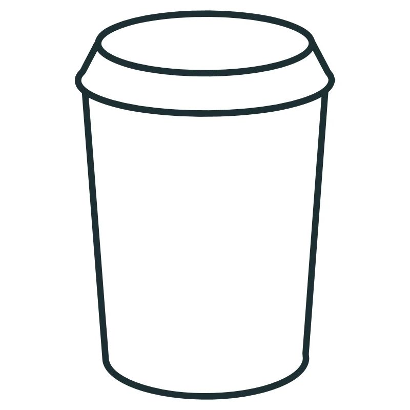Einfache Kaffeetasse