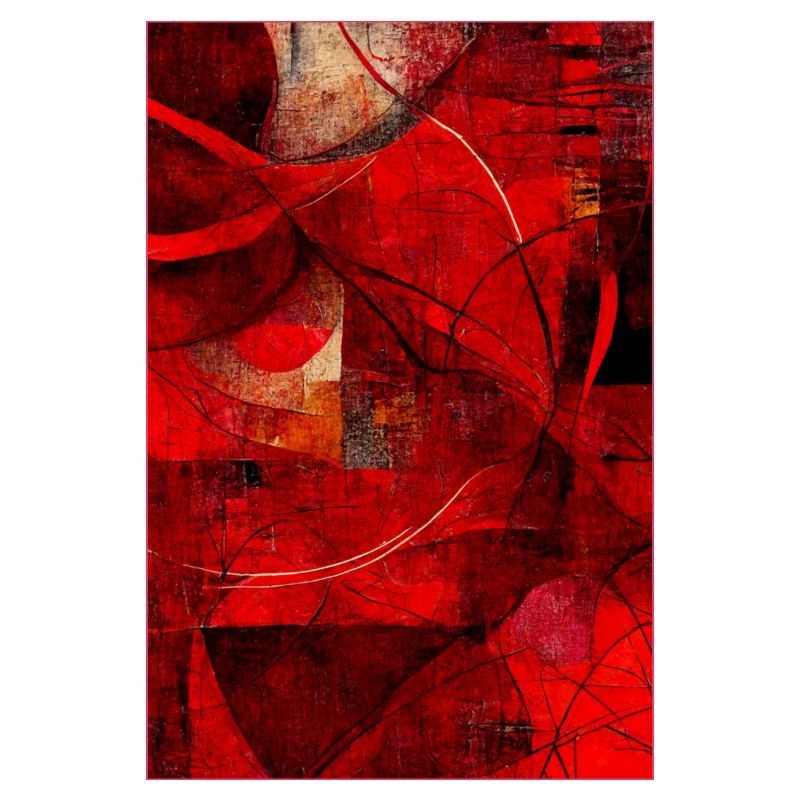 Fabric red pattern abstract