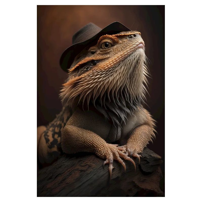 Bearded dragon lizards reptile