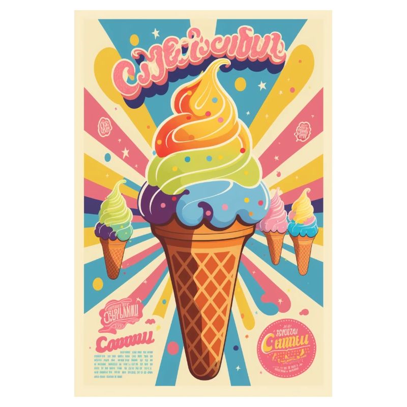 Eiscreme-Stil