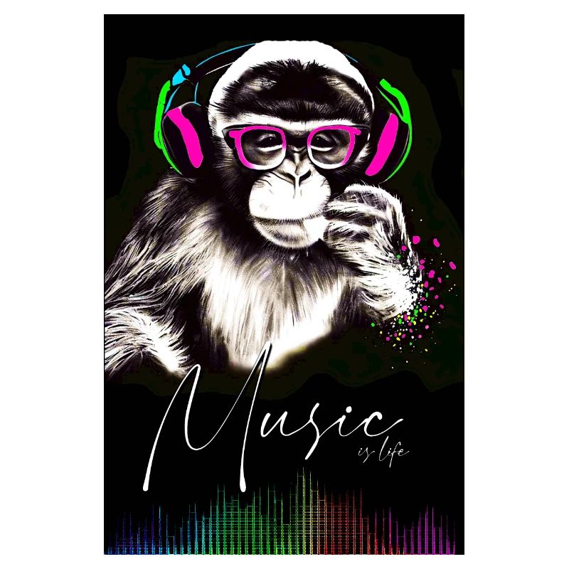 POSTER Affe Musik