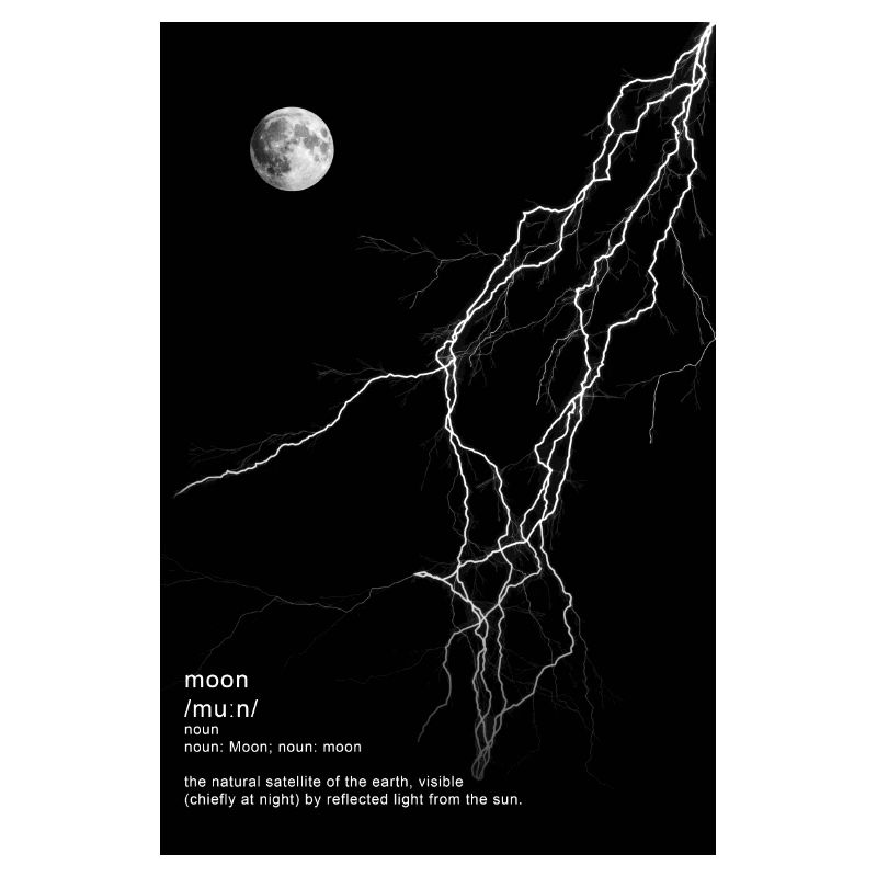 Moon with Lightning