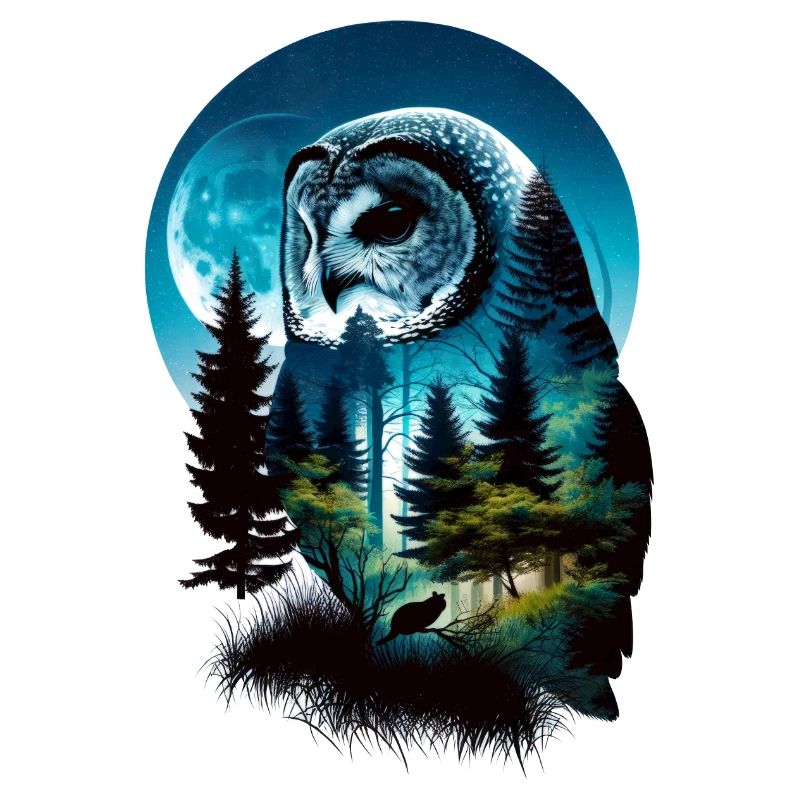 Nature in Owl Pattern
