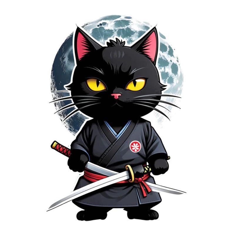Ninja Katze - Samurai Kätzchen