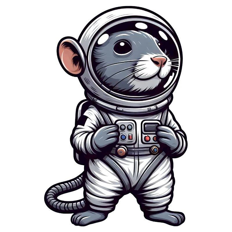 Souris et rat dans l’espace : aventure d’astronaute