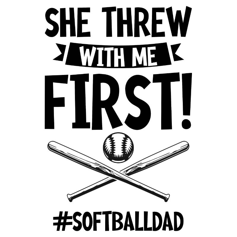 Elle a lancé avec moi en premier #softballdad 4
