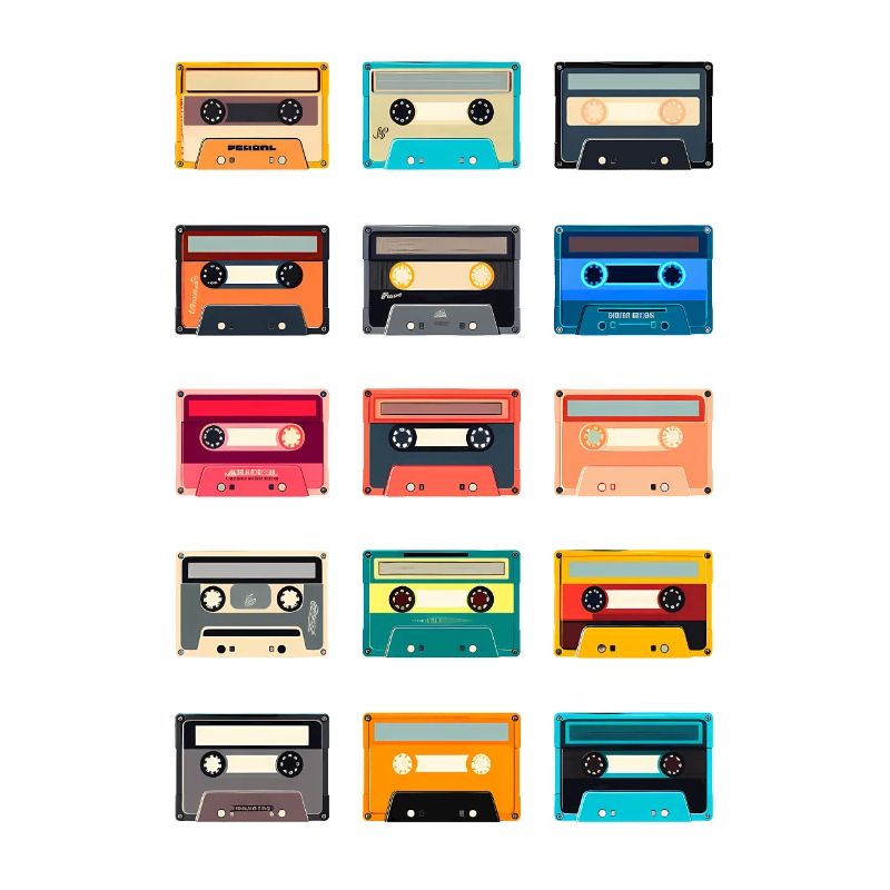 Retro Cassette 70s 80s 90s