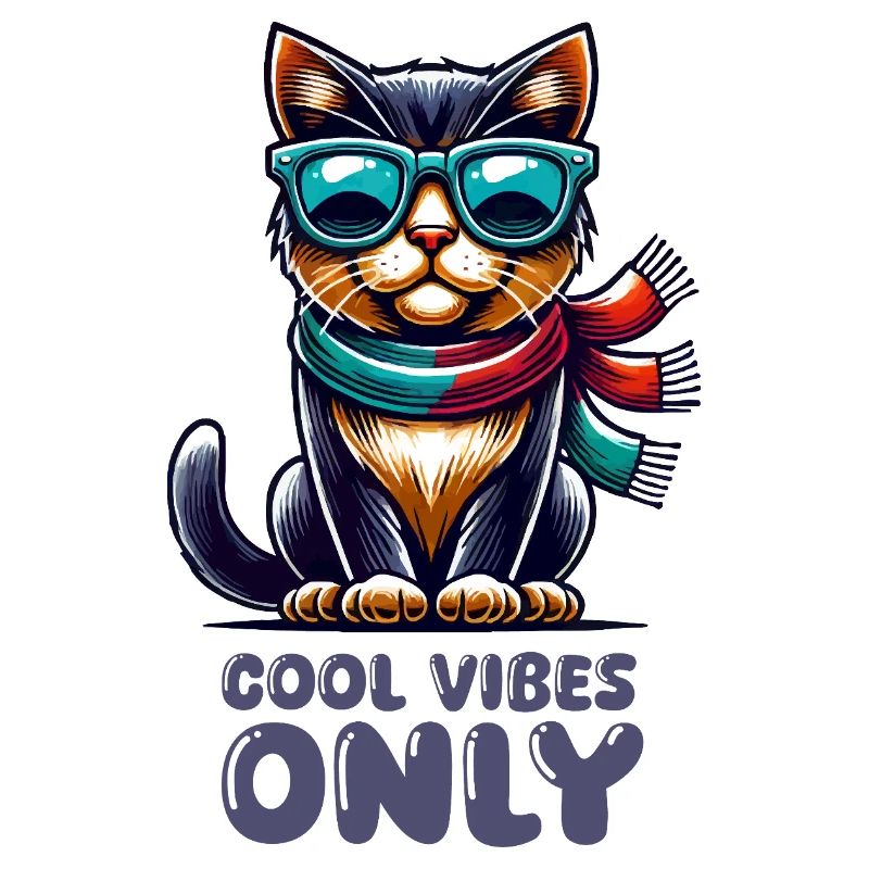 katze sonnenbrille comic cool