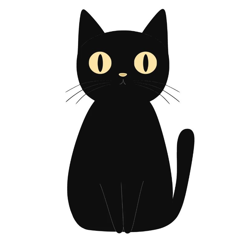 mignon chat noir