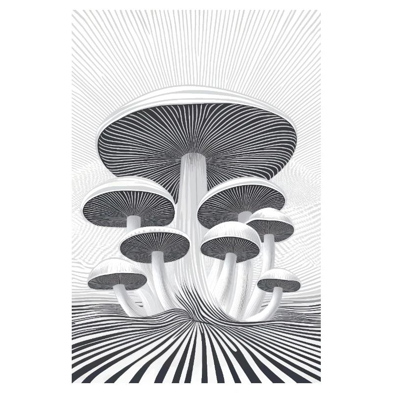 Forêt de champignons optiques