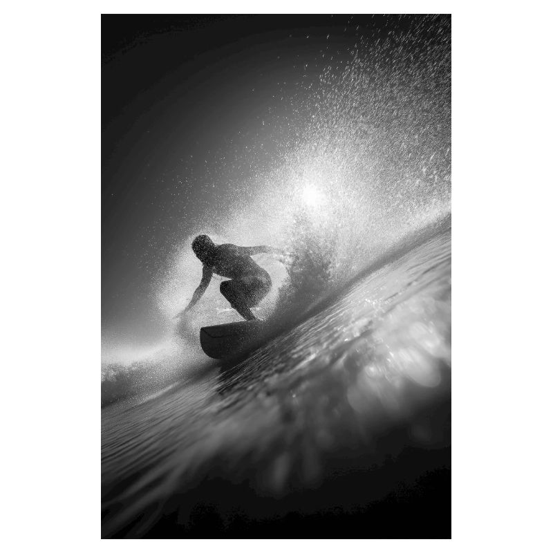 Black & White Surf Explosion
