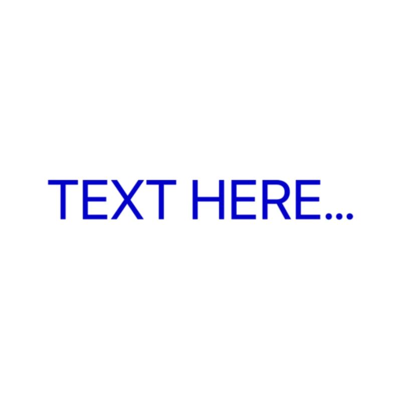 Plain Text Blue Text Print