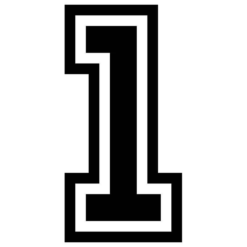 1 symbole numérique