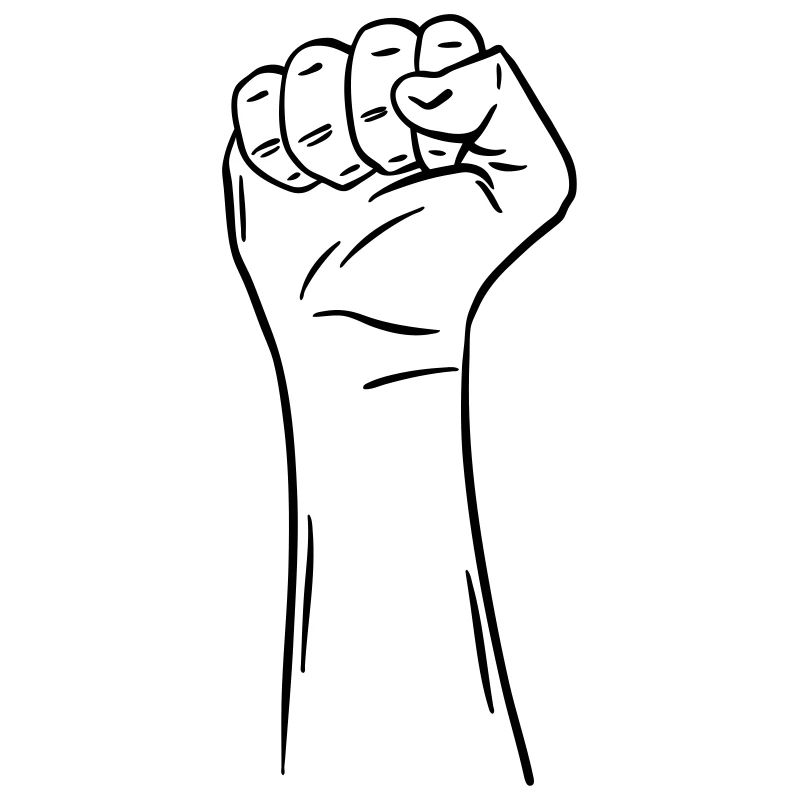 main poing 2 / poing / combat / protestation