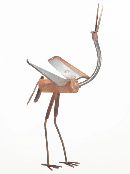 Abstract Metallischer Vogel