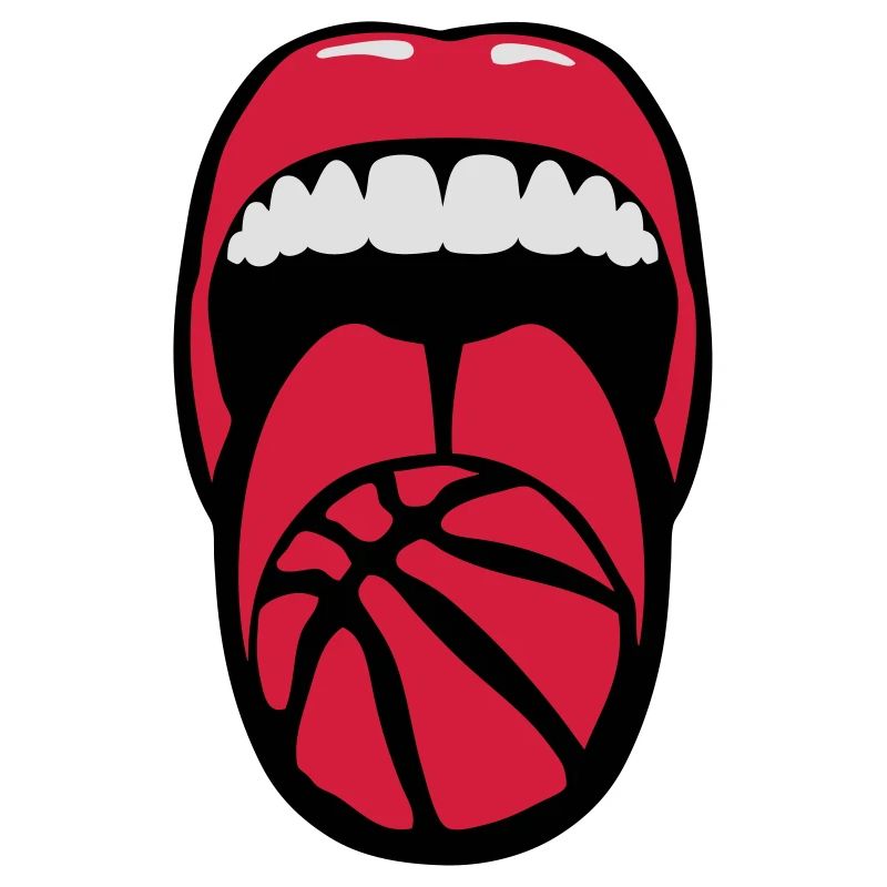 basketball pulls language language mouth