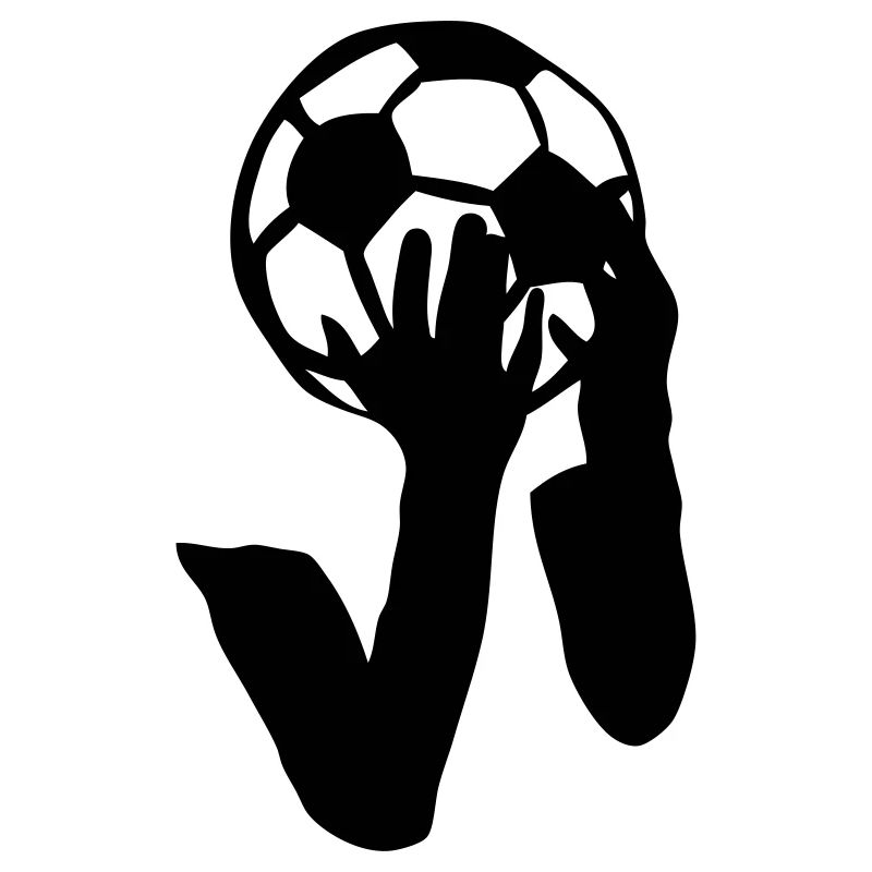 Fußball Kopfgriff Logo