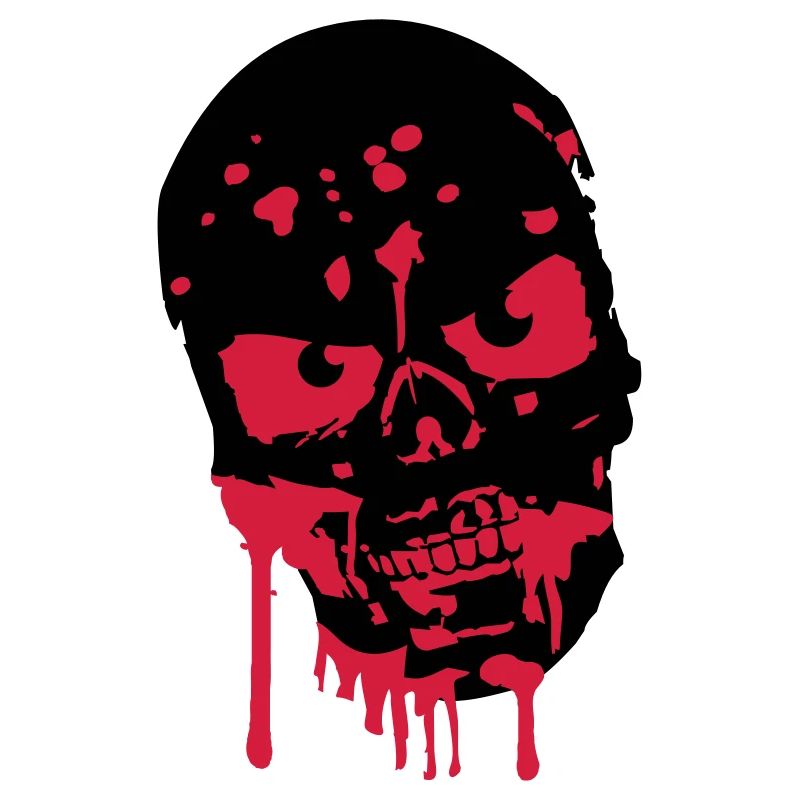 Schädel Kopf Totenkopf Blut Zombie