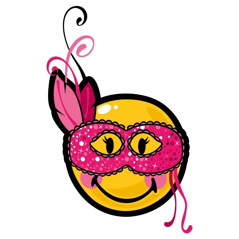 Smiley Burlesque Mask