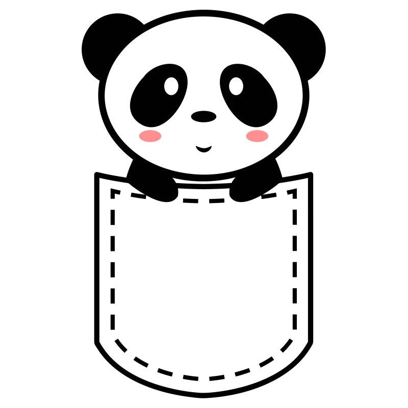 Panda in einer Tasche