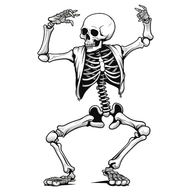 Dancing skeleton