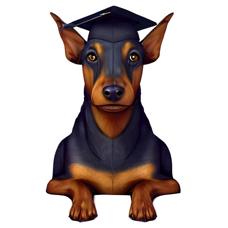 Chiens de Bachelor Doberman Studies School Leaving Certificate