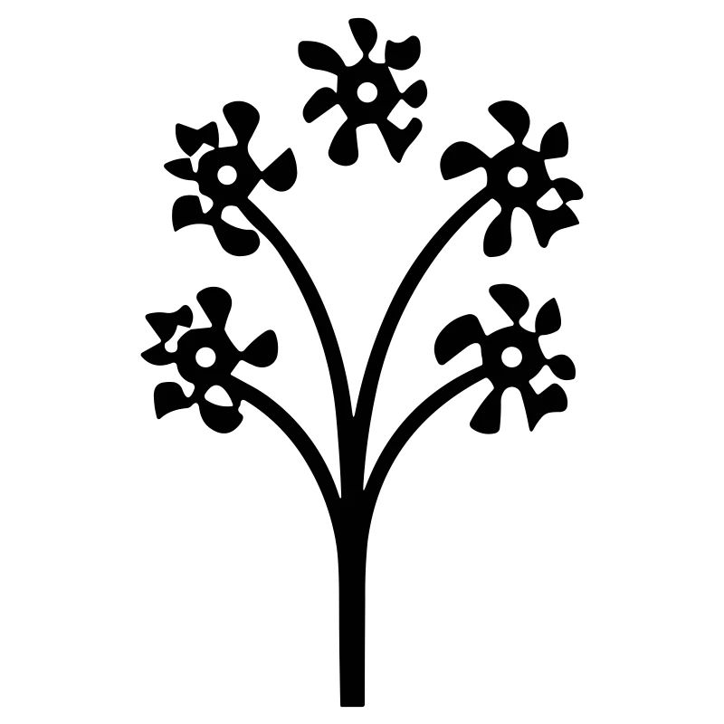 Fleur avec tige