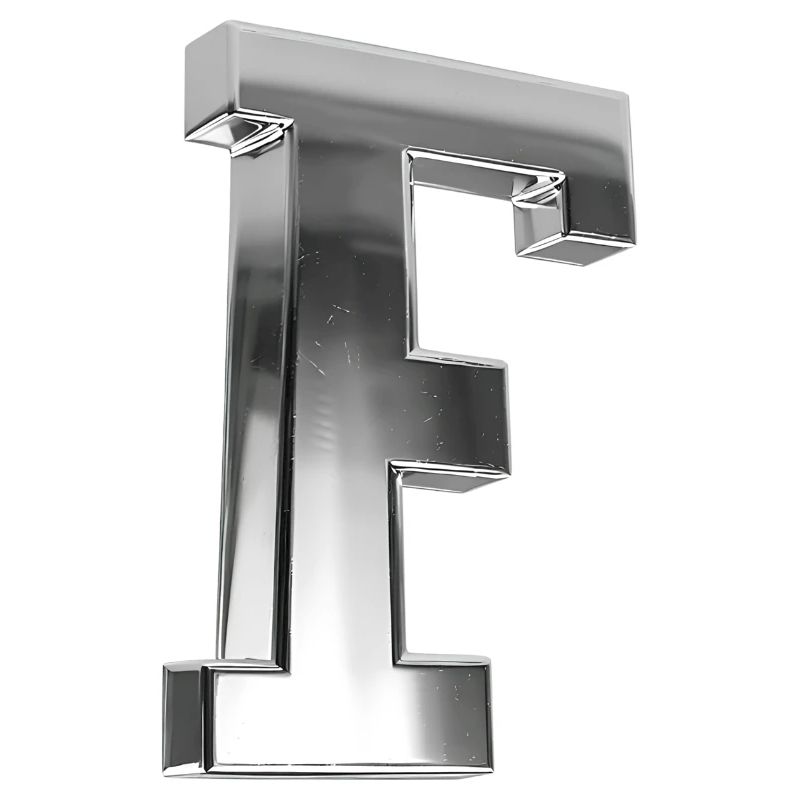 Chrome ,, F " Metallic