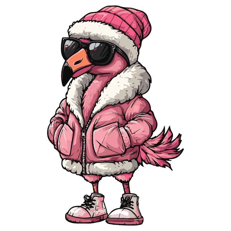 Flamingo Cool Comic