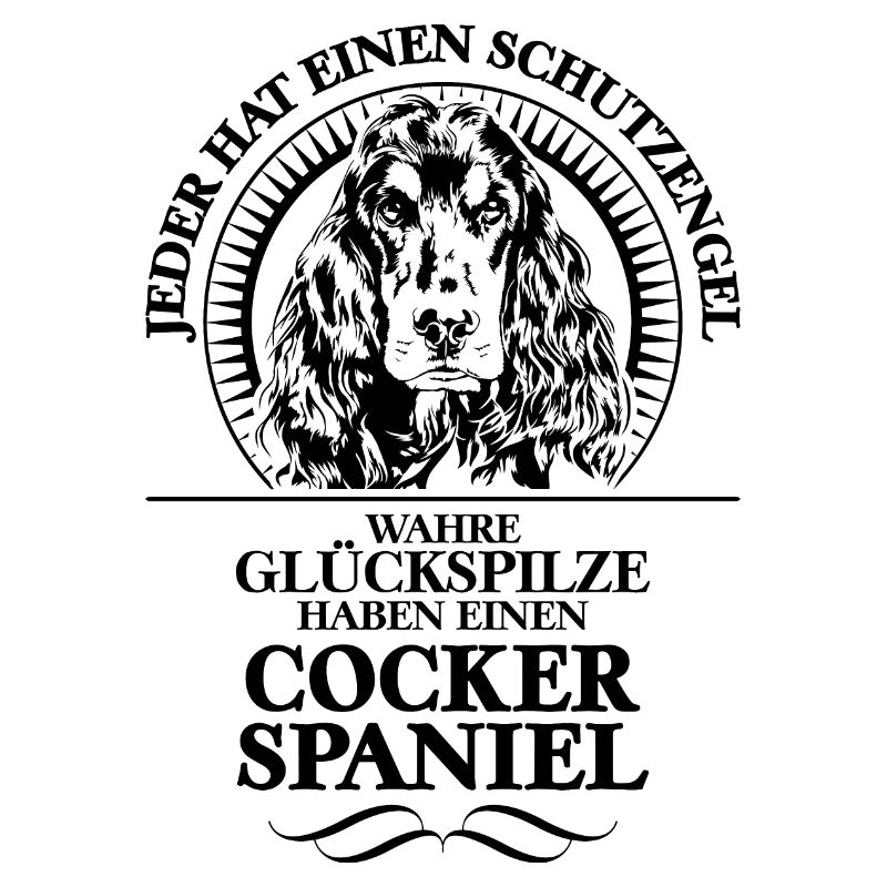 COCKER SPANIEL Schutzengel Hunde Spruch Wilsigns
