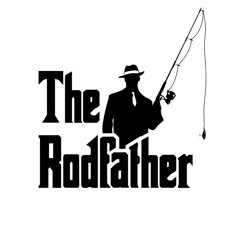Le Rodfather. Conception de pêche amusante pour pêcheur