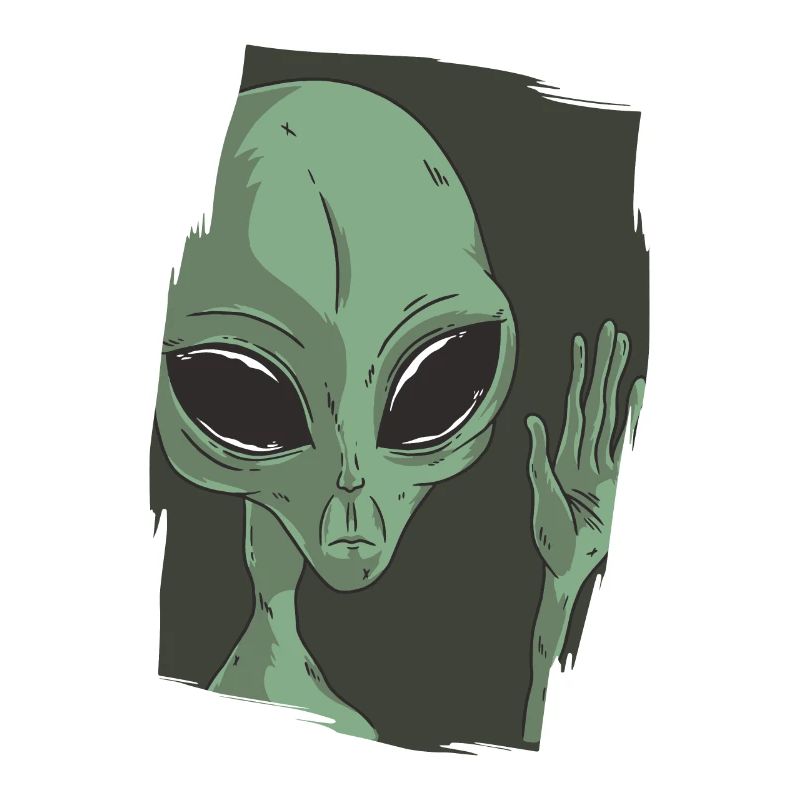 UFO Alien Grüße