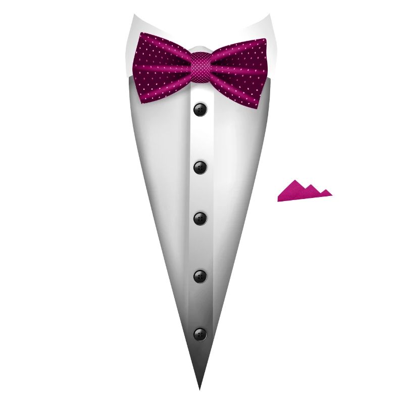 Conception de smoking avec nœud papillon pour les mariages et
